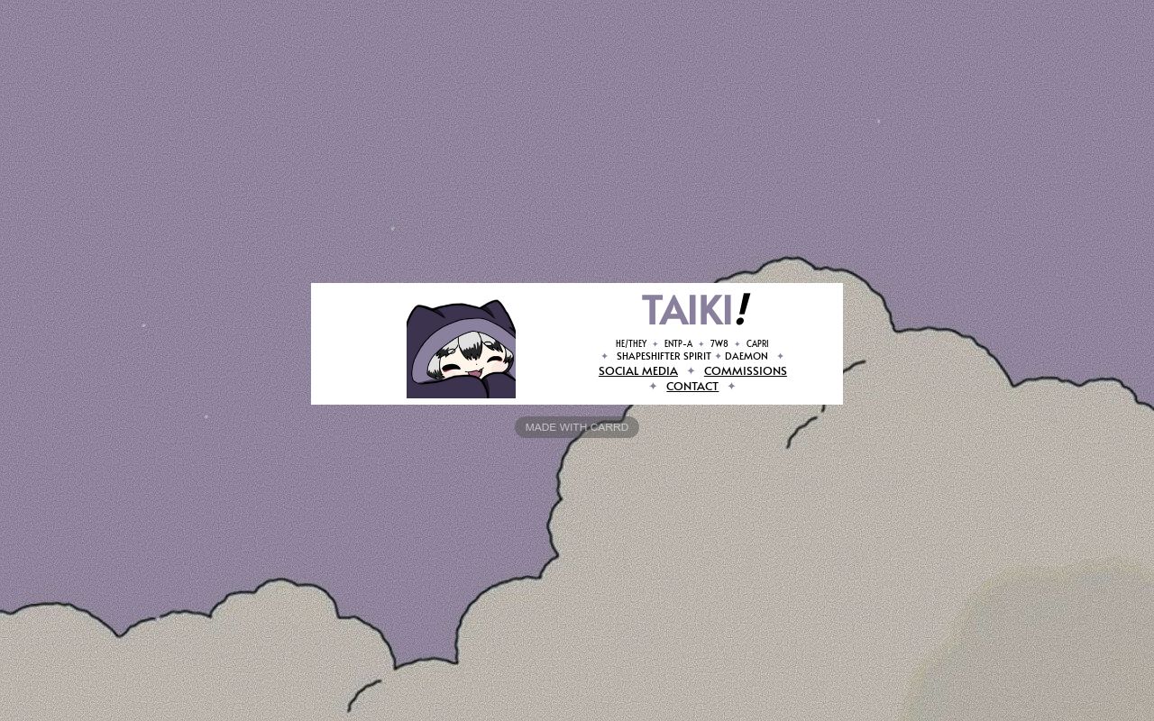 Carrd profile picture for @xtaiikii